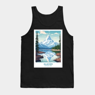 Glacier National Park Travel Print Wall Art, Home Décor, Gift Art Tank Top